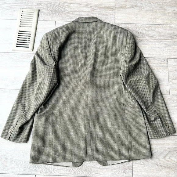 Vintage Moores Union Made Pure Wool High Twist Checked Blazer - Picture 14 of 15
